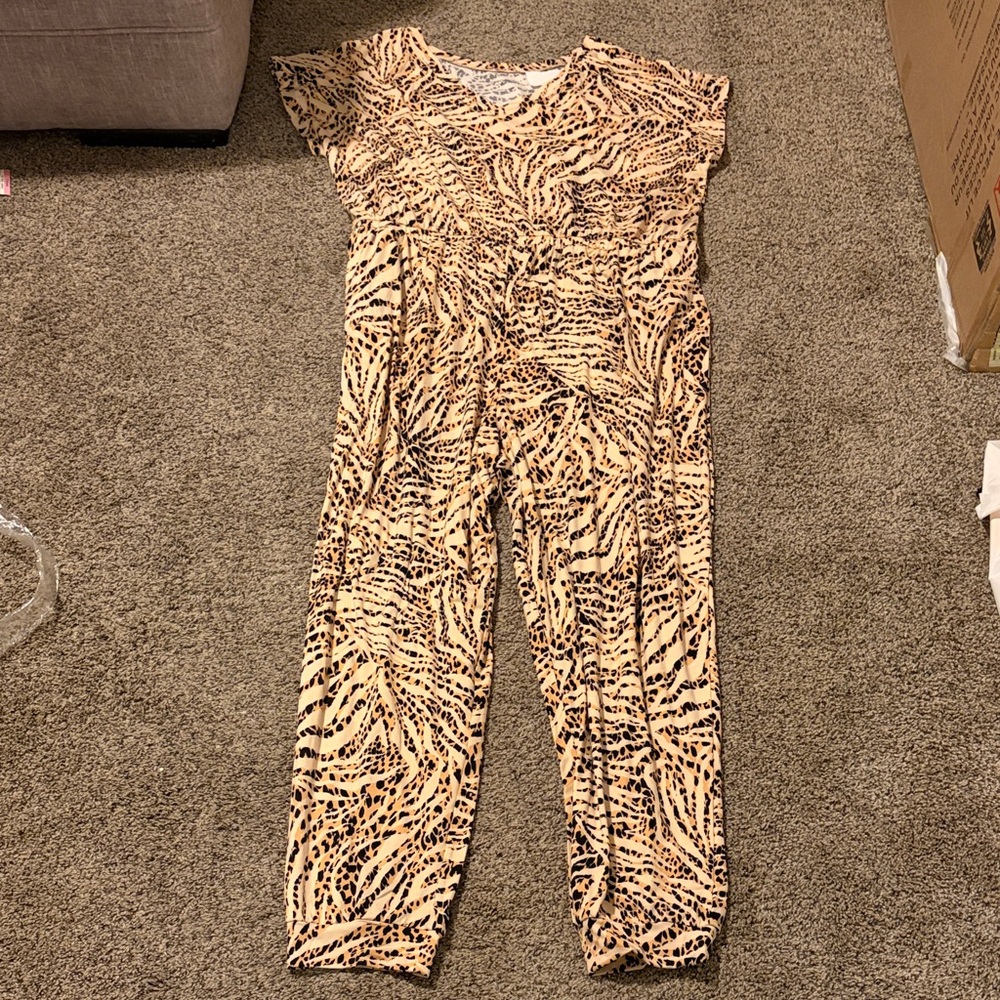 Animal Print Jumpsuit
